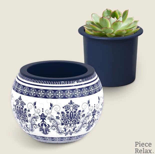3D Puzzle Planter - Classic Ornamental Style
