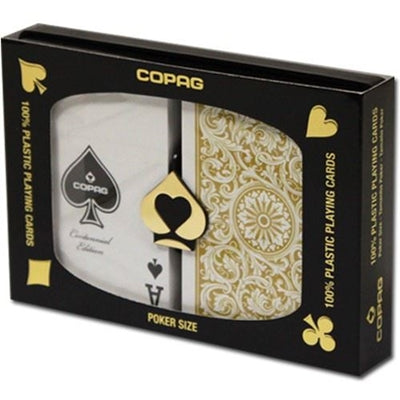 Cartes de Poker Copag Régulier - Noir er Or (2)