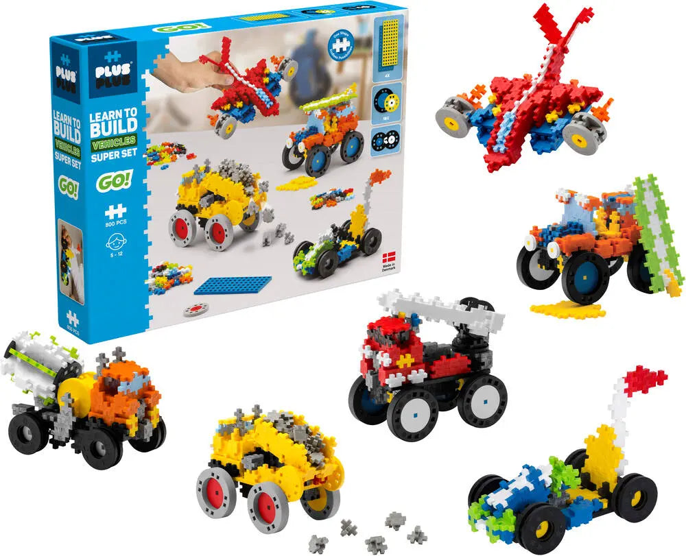 Plus Plus - Learn to Build - Vehicles - 800 pcs