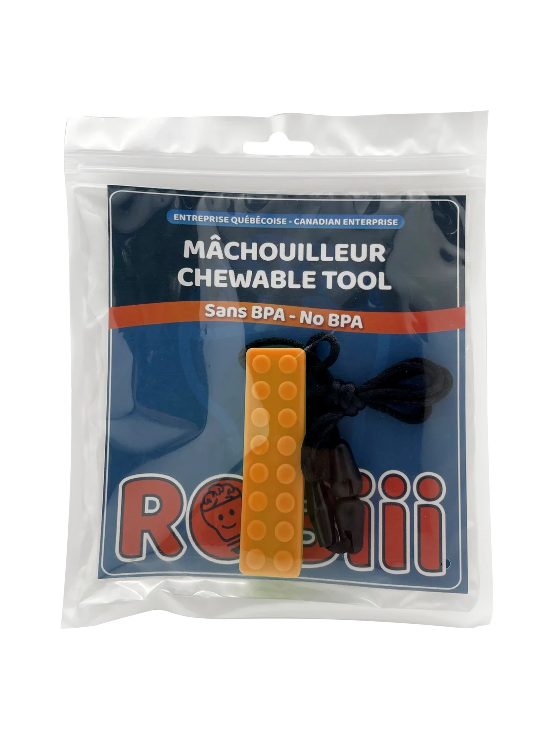 Collier mâchouille brique