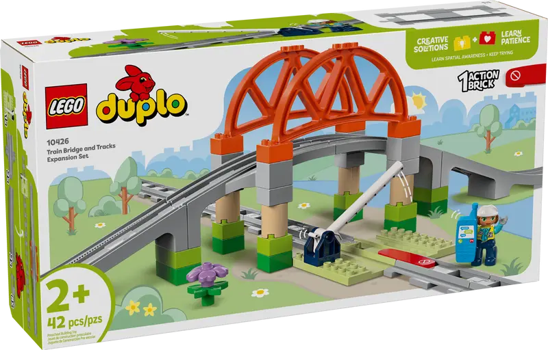 Ensemble d'extension pont et rails de train - Duplo