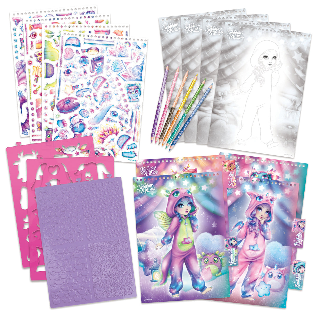 Carnet de croquis - Party Pyjama - Nebulous Stars