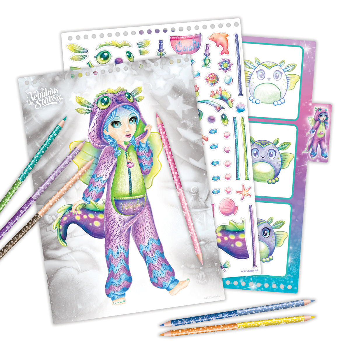 Carnet de croquis - Party Pyjama - Nebulous Stars