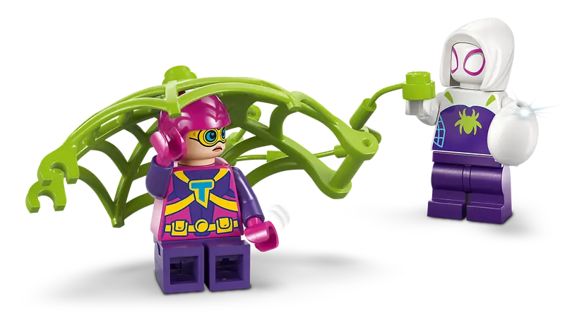 Le combat des raptors de Spidey et Gobby au QG dans l’arbre - Marvel