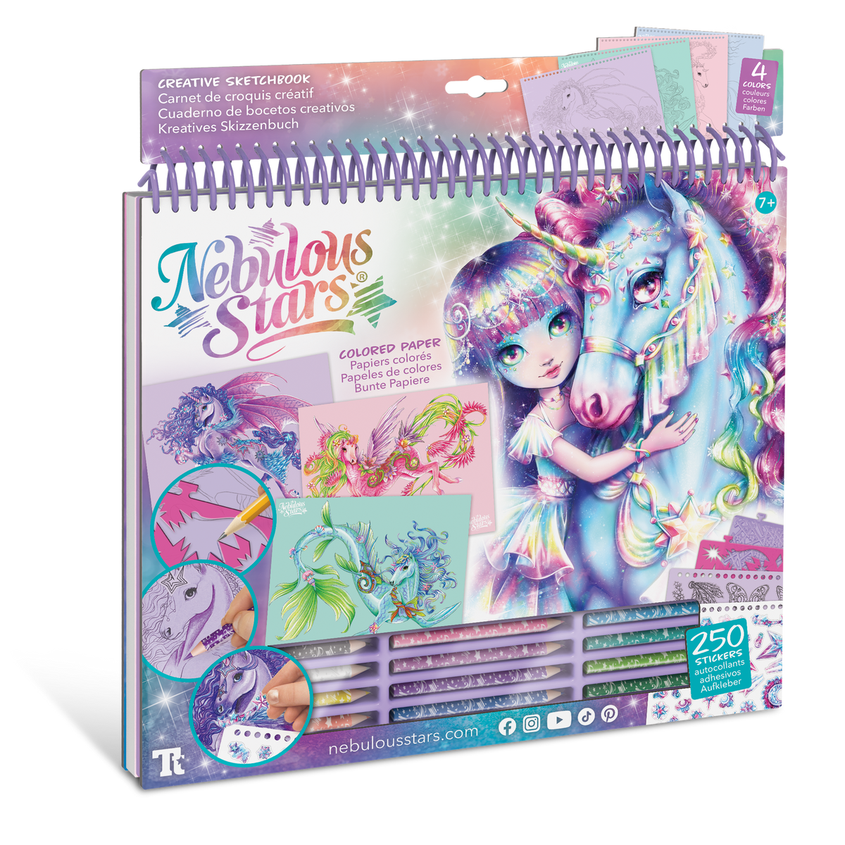 Grand carnet croquis créatif - Feraliaz - Nebulous Stars