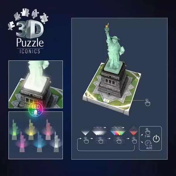 Statue de la Liberté lumineux - 108 mcx