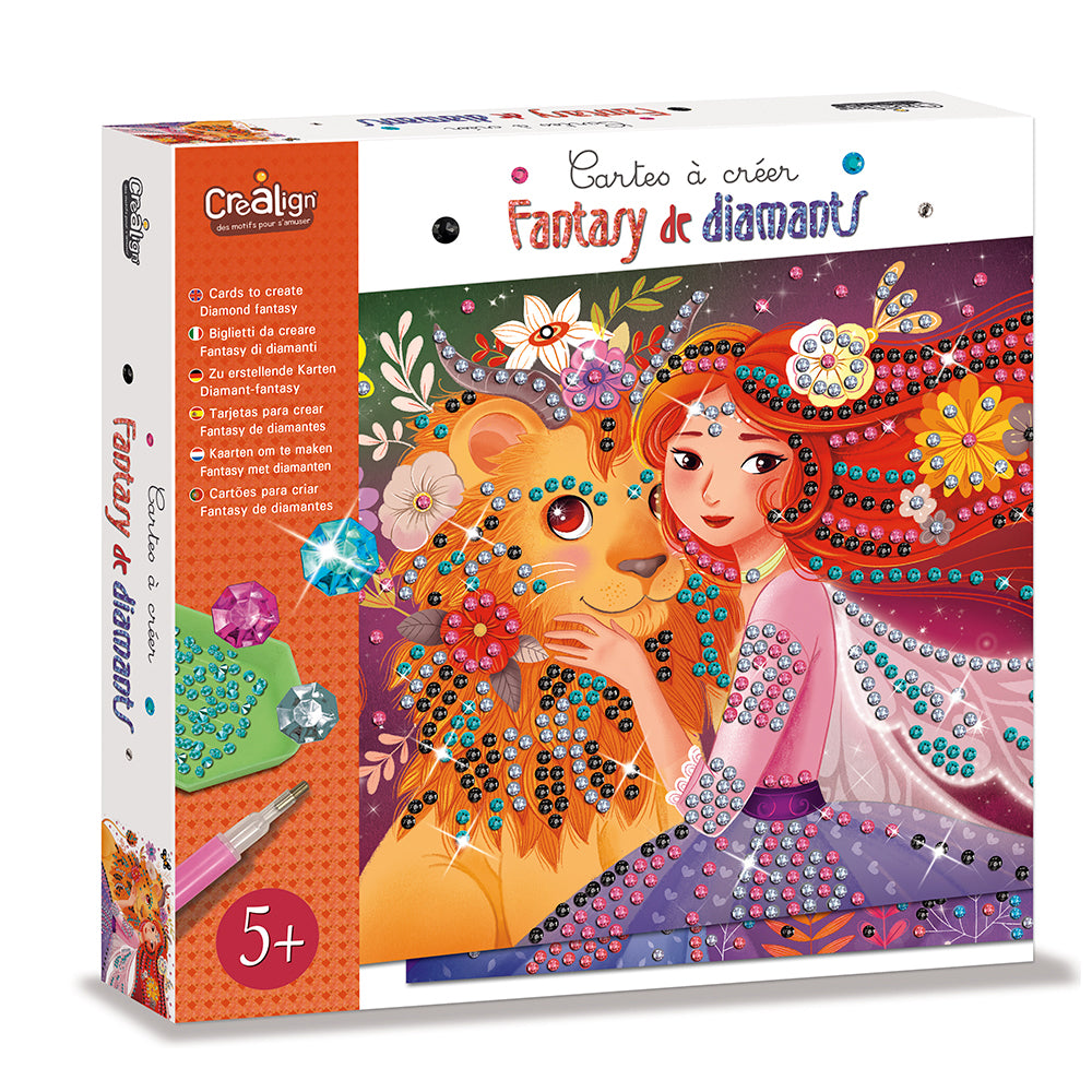 Cartes à créer - Fantasy de diamants