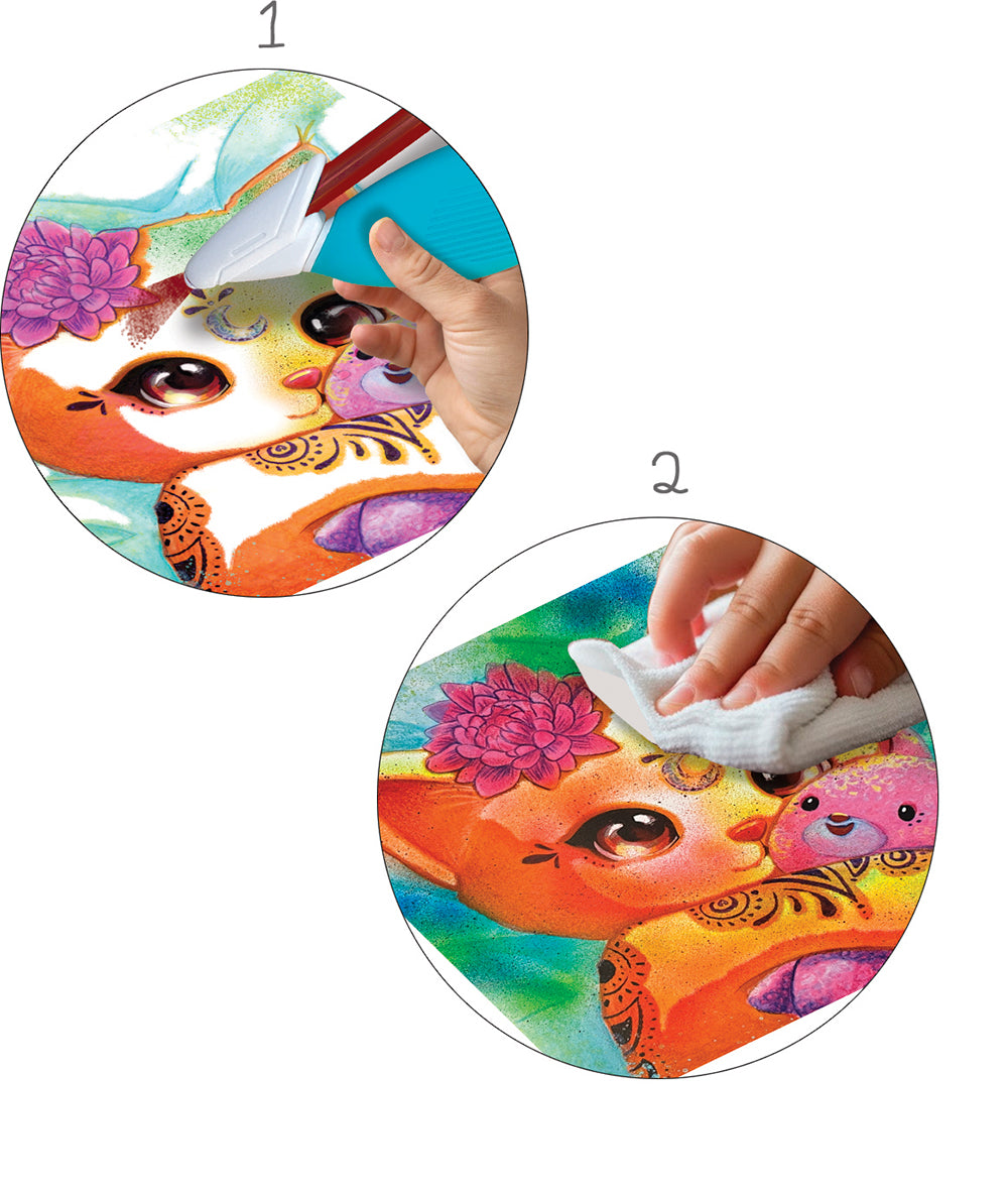 Crealign - Cartes à créer Graffi Pen Copains câlins