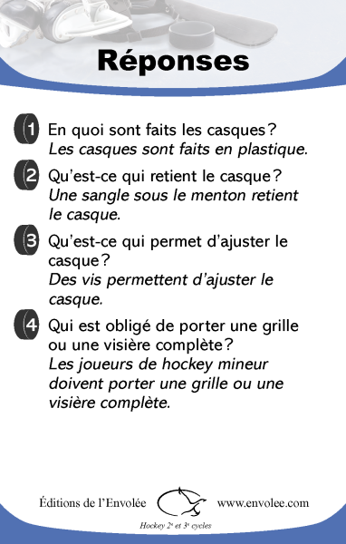 Lecture à la carte - Repérage - Hockey (Fr)