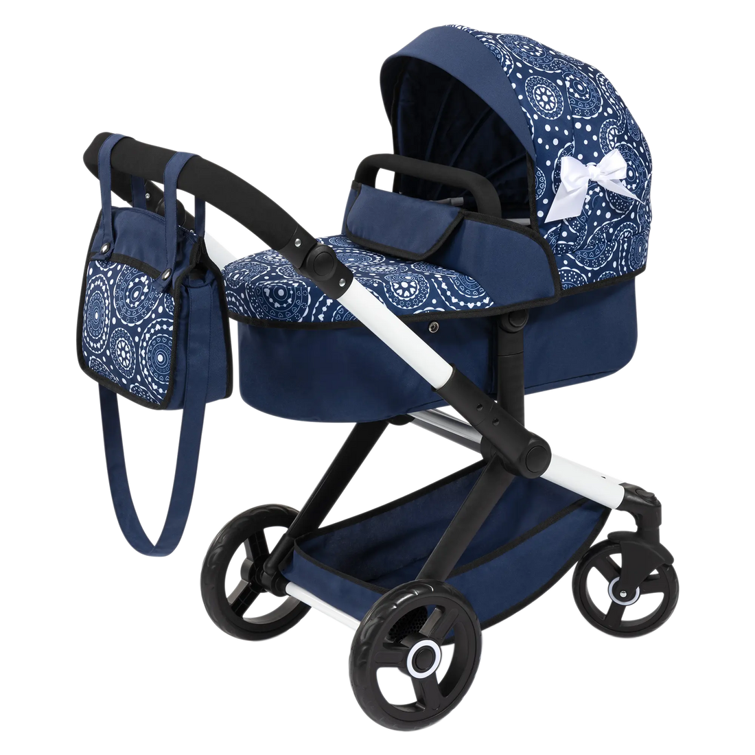 Bayer - Blue Stroller with White Patterns