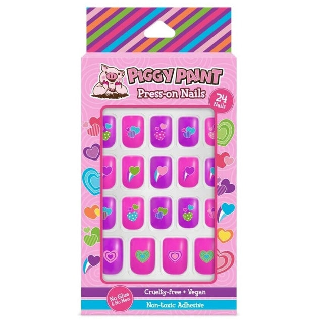 Piggy Paint - Ongles à coller Happy Hearts