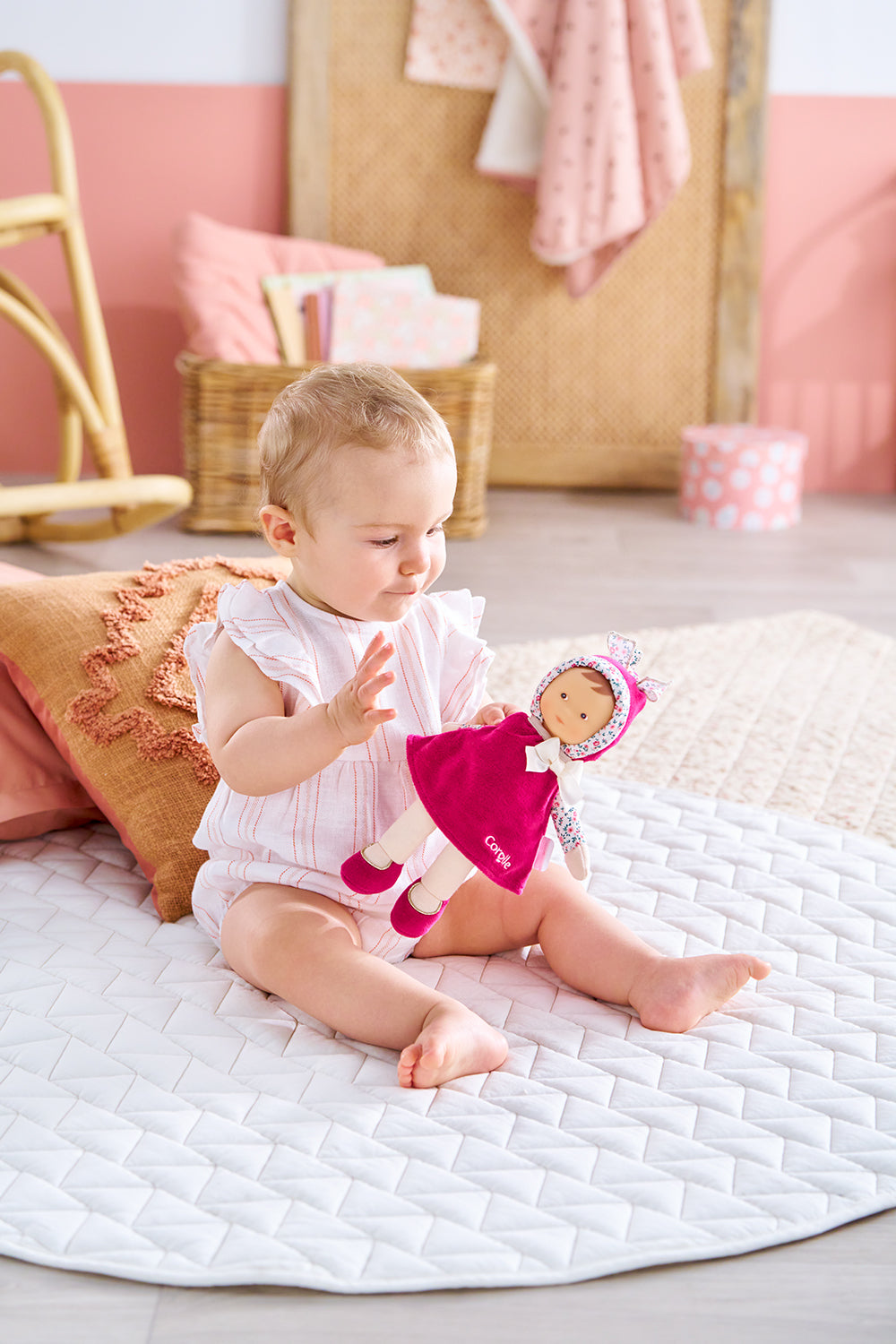 Doudou Miss - Rose grenadine 25 cm