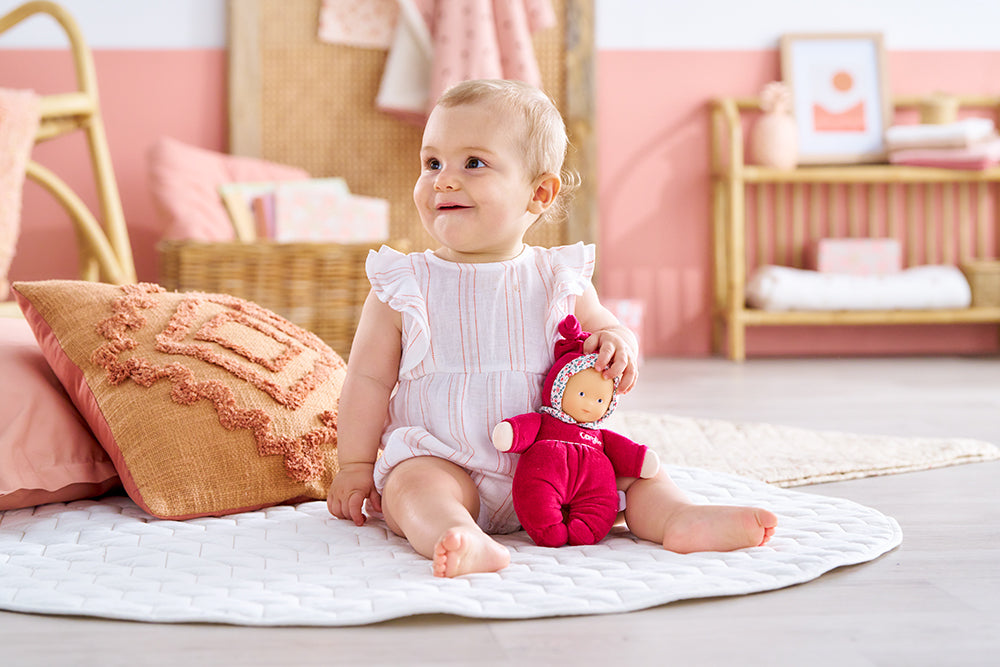 Doudou Babidoux - Rose grenadine 20 cm