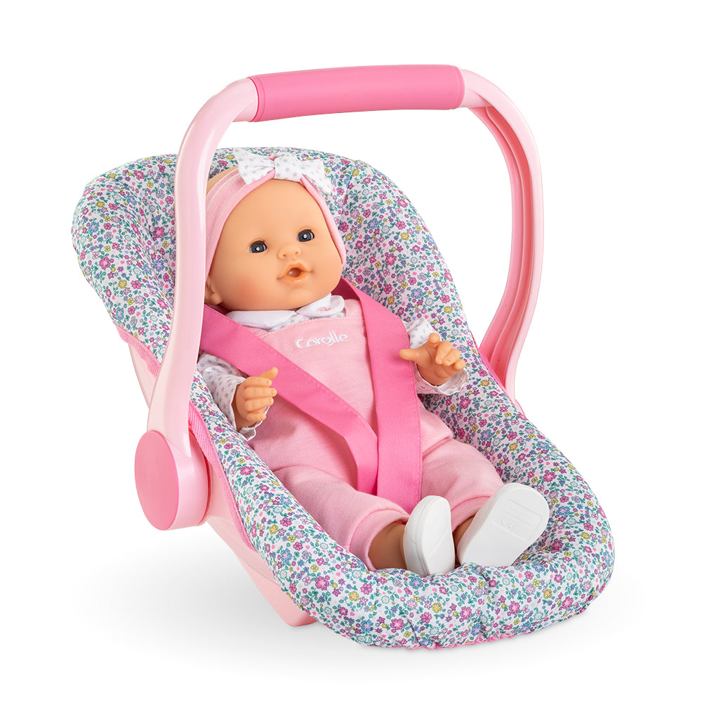 Porte-poupon floral pour poupée de 36 à 42 cm