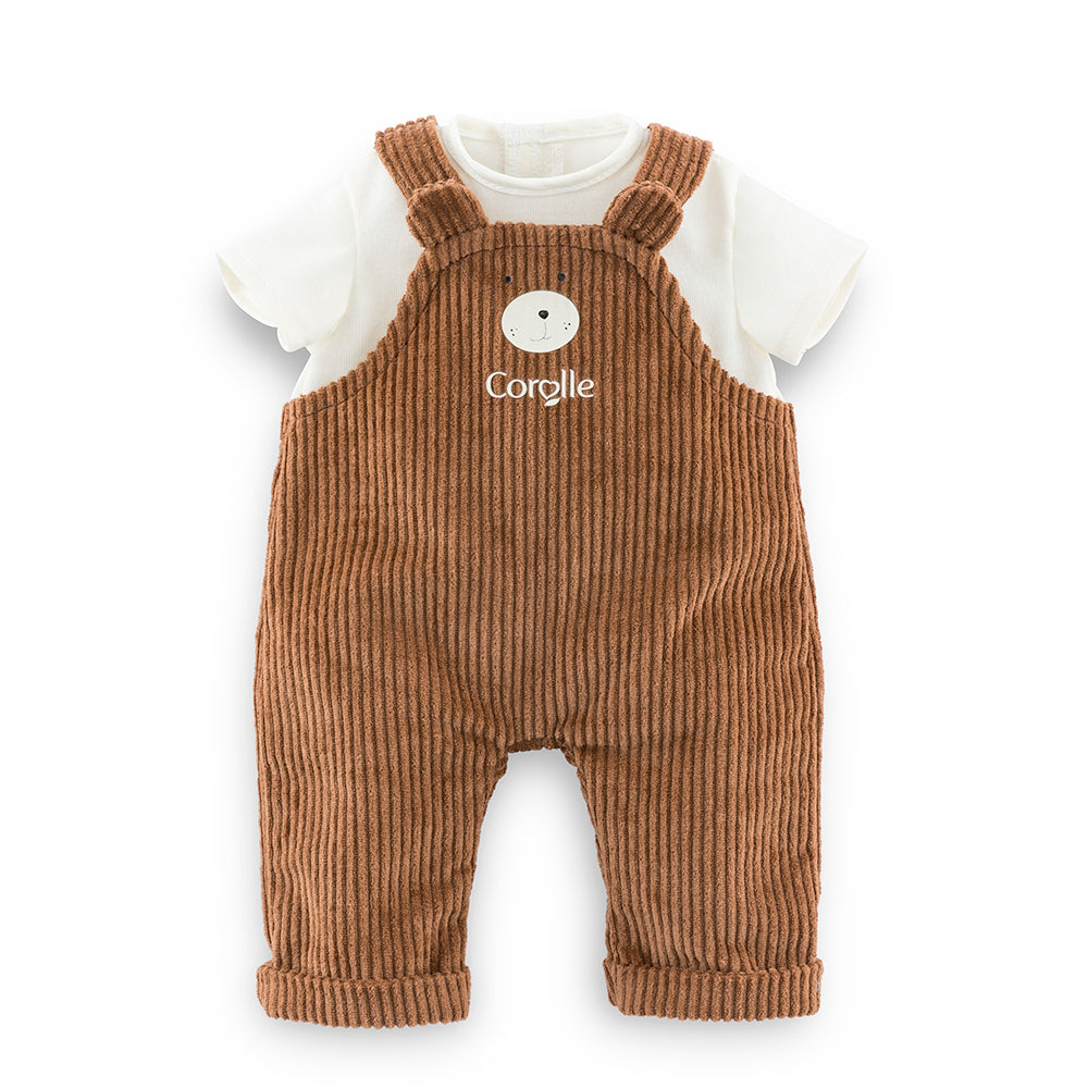 Vêtement 36 cm - Salopette ours & T-shirt