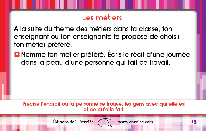 Français à la carte - Situations d'écriture (Fr)