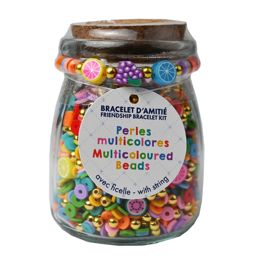 Friendship Bracelet Kit - Multicolored Beads
