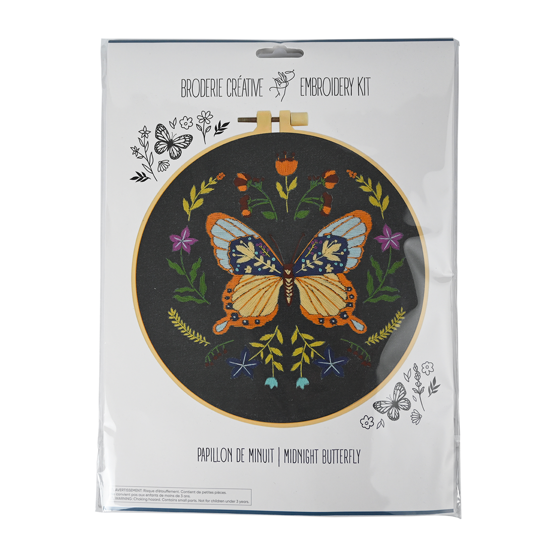 Embroidery Kit - Midnight Butterfly (Bil)