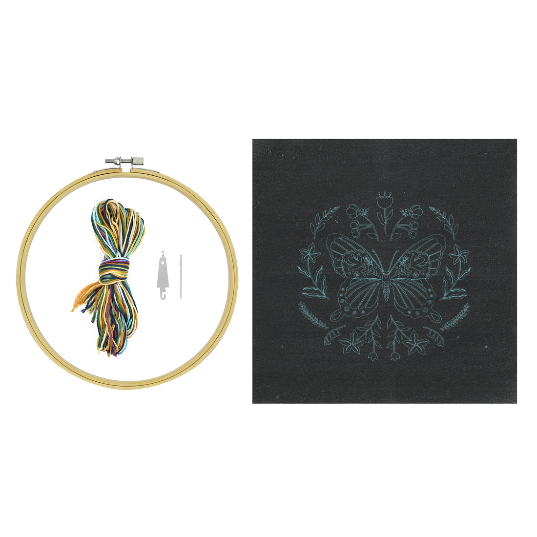 Embroidery Kit - Midnight Butterfly (Bil)