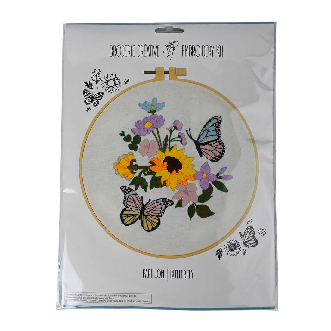 Embroidery Kit - Butterfly (Bil)