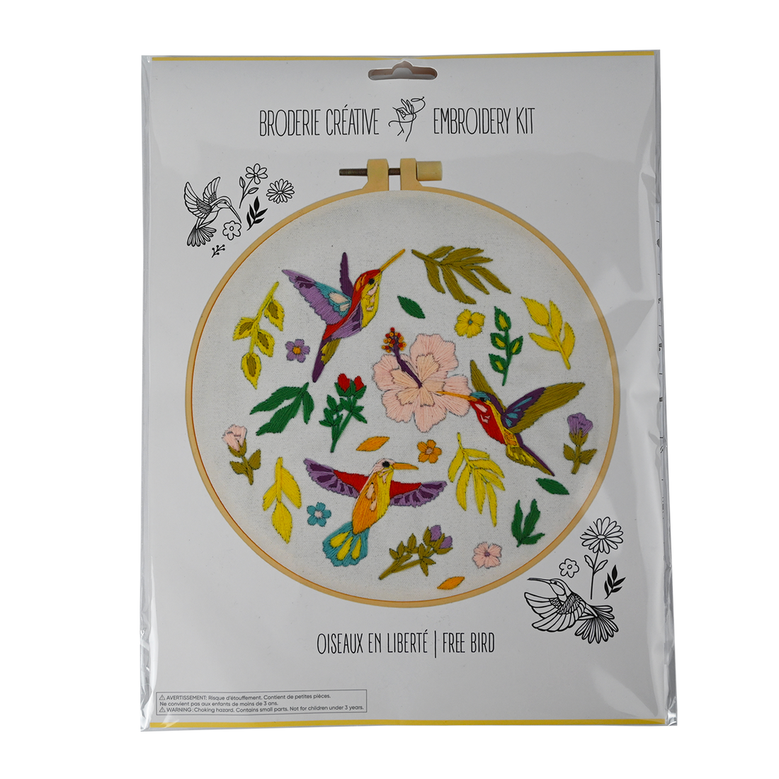 Embroidery Kit - Free Birds (Bil)