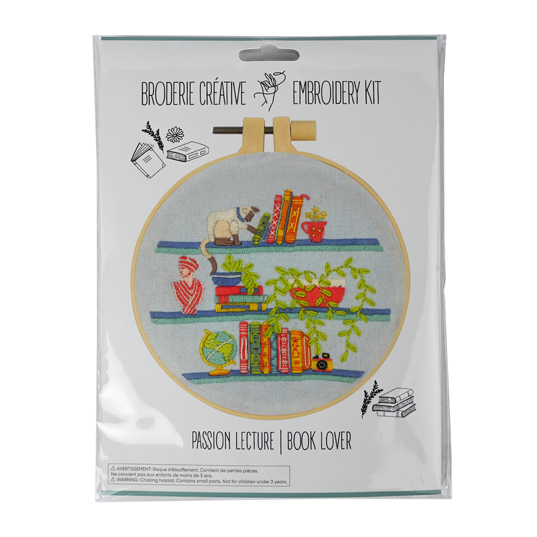 Embroidery Kit - Book Lover (Bil)