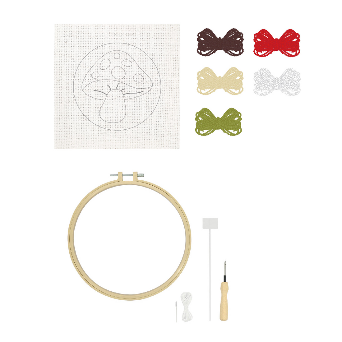 Punch Needle Kit - Mushroom (Bil)