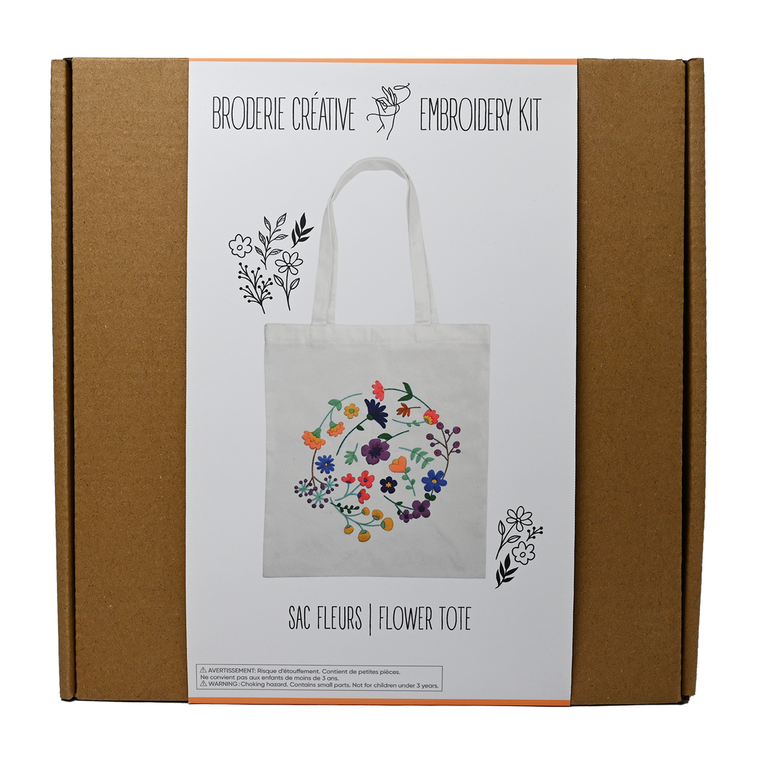 Embroidery Kit - Flower Tote (Bil)