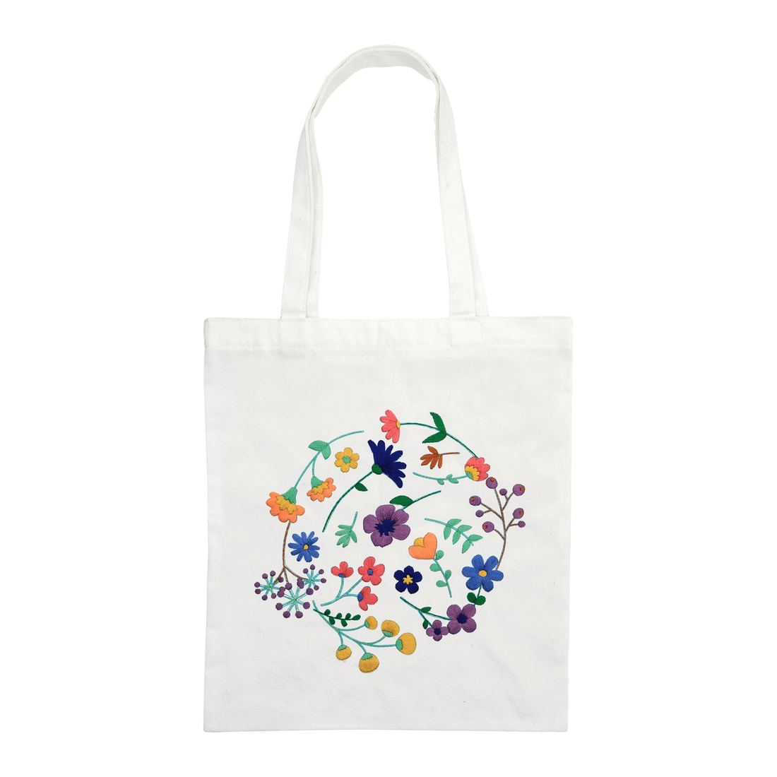 Embroidery Kit - Flower Tote (Bil)