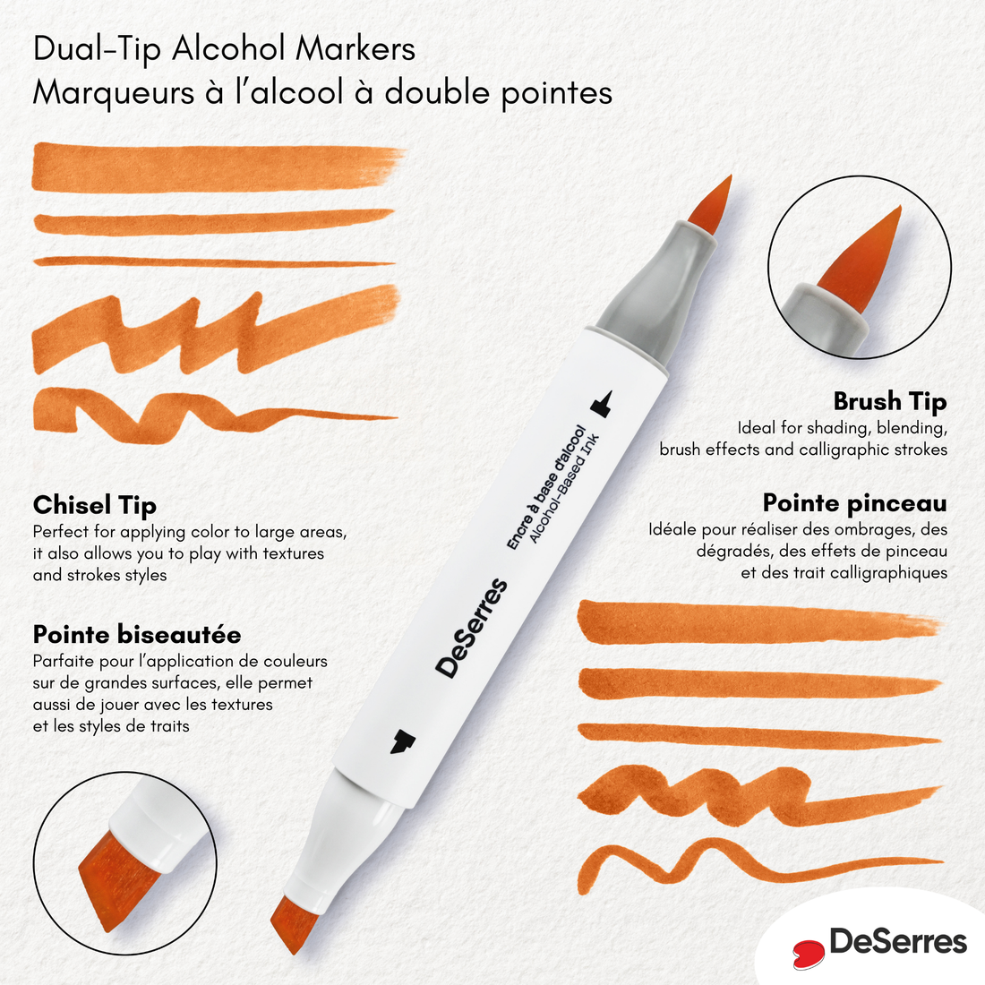 Dual-Tip Alcohol Based Marker Set (120)