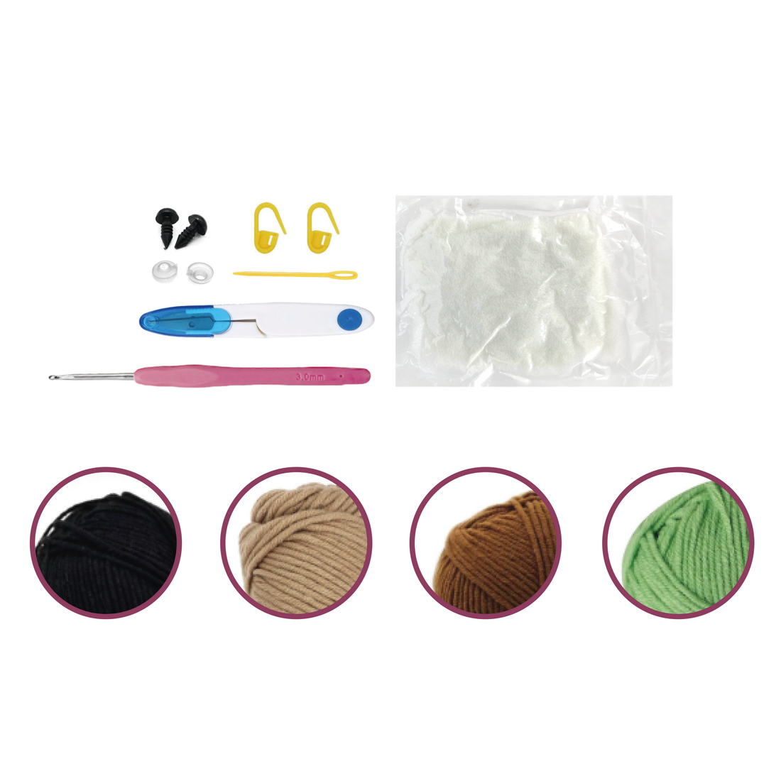 Kit DIY crochet - Petite pieuvre (Bil)