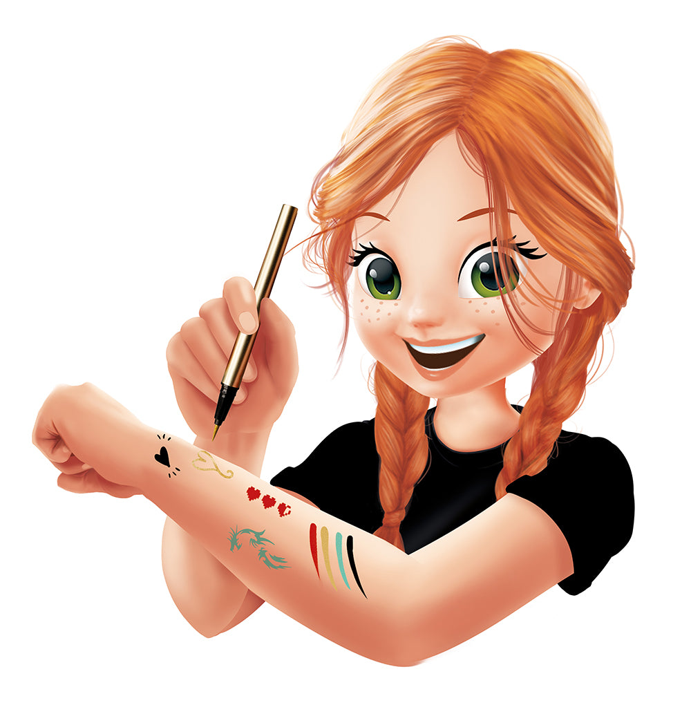 Buki Professional Studio - Feutres tattoos Dorés (Multi)