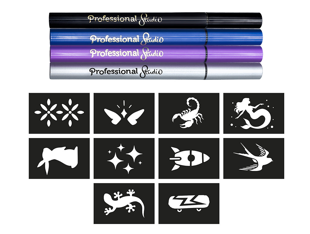 Buki Professional Studio - Feutres tattoos Argentés (Multi)