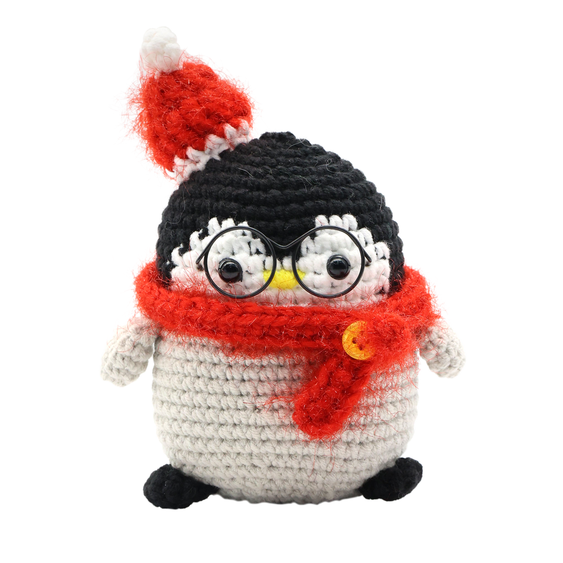 Kit DIY porte-clés crochet - Pingouin (Bil)