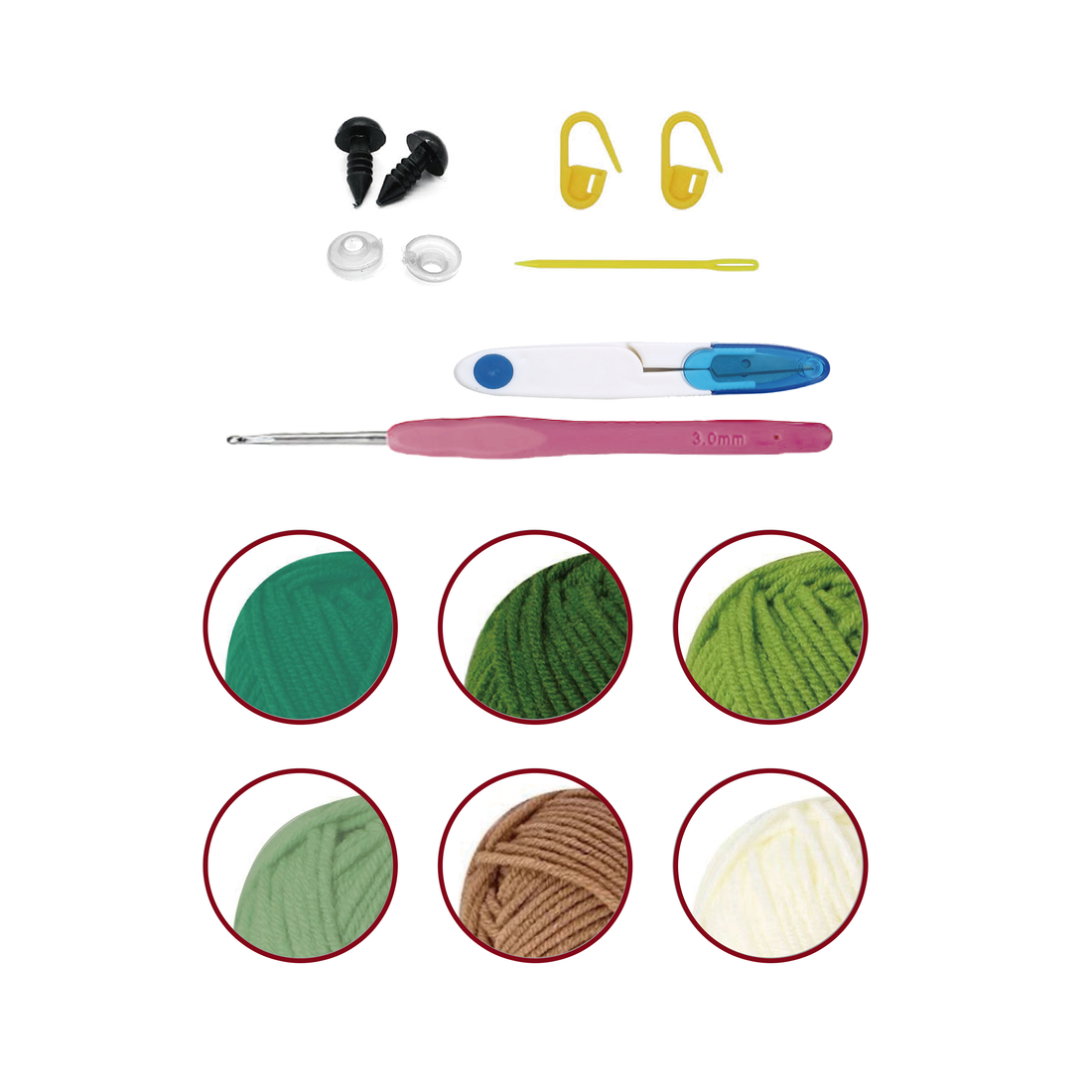 Kit DIY crochet - Ravissante succulente (Bil)