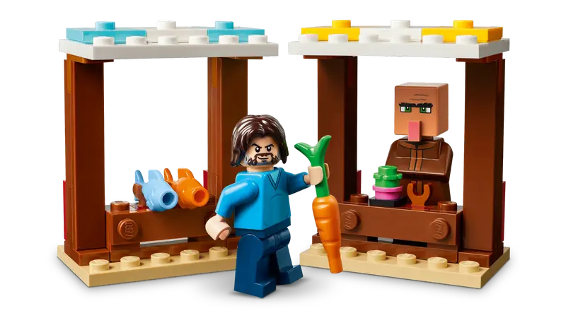 L’attaque du village en ballon Ghast - Minecraft