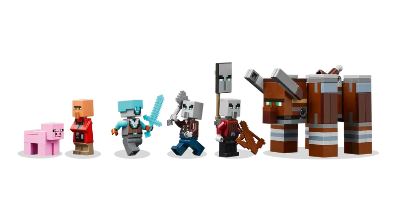 The Pillager Outpost and the Ravager - Minecraft