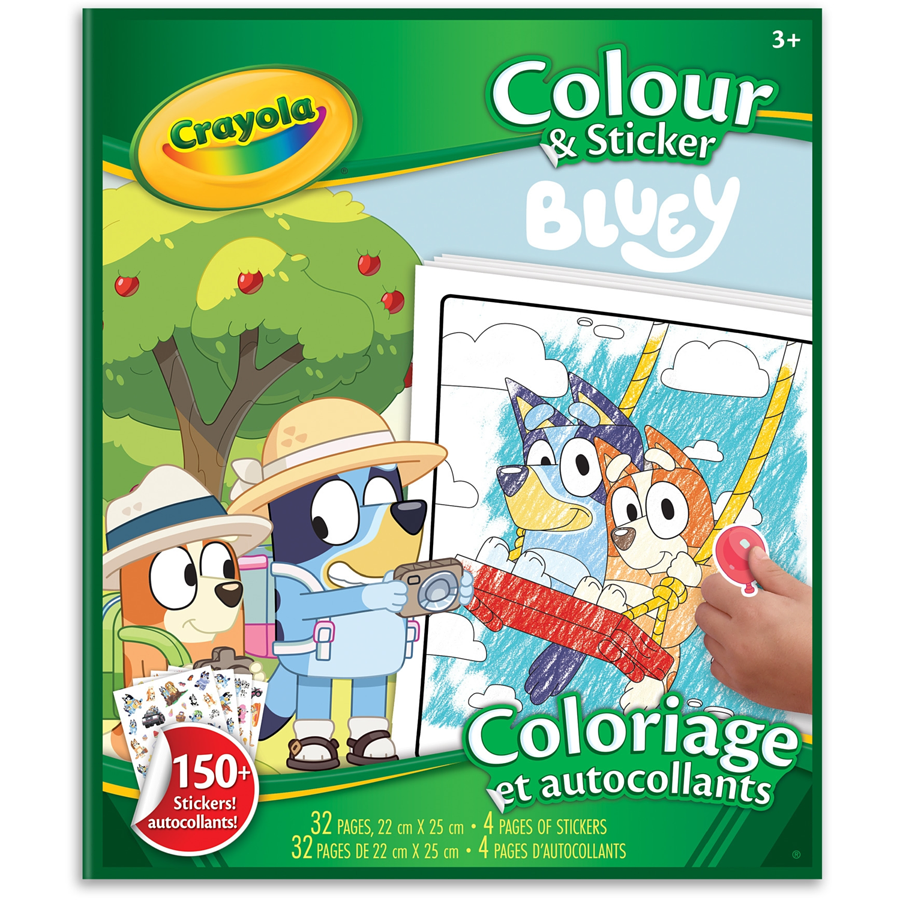 Coloring and Stickers - Bluey