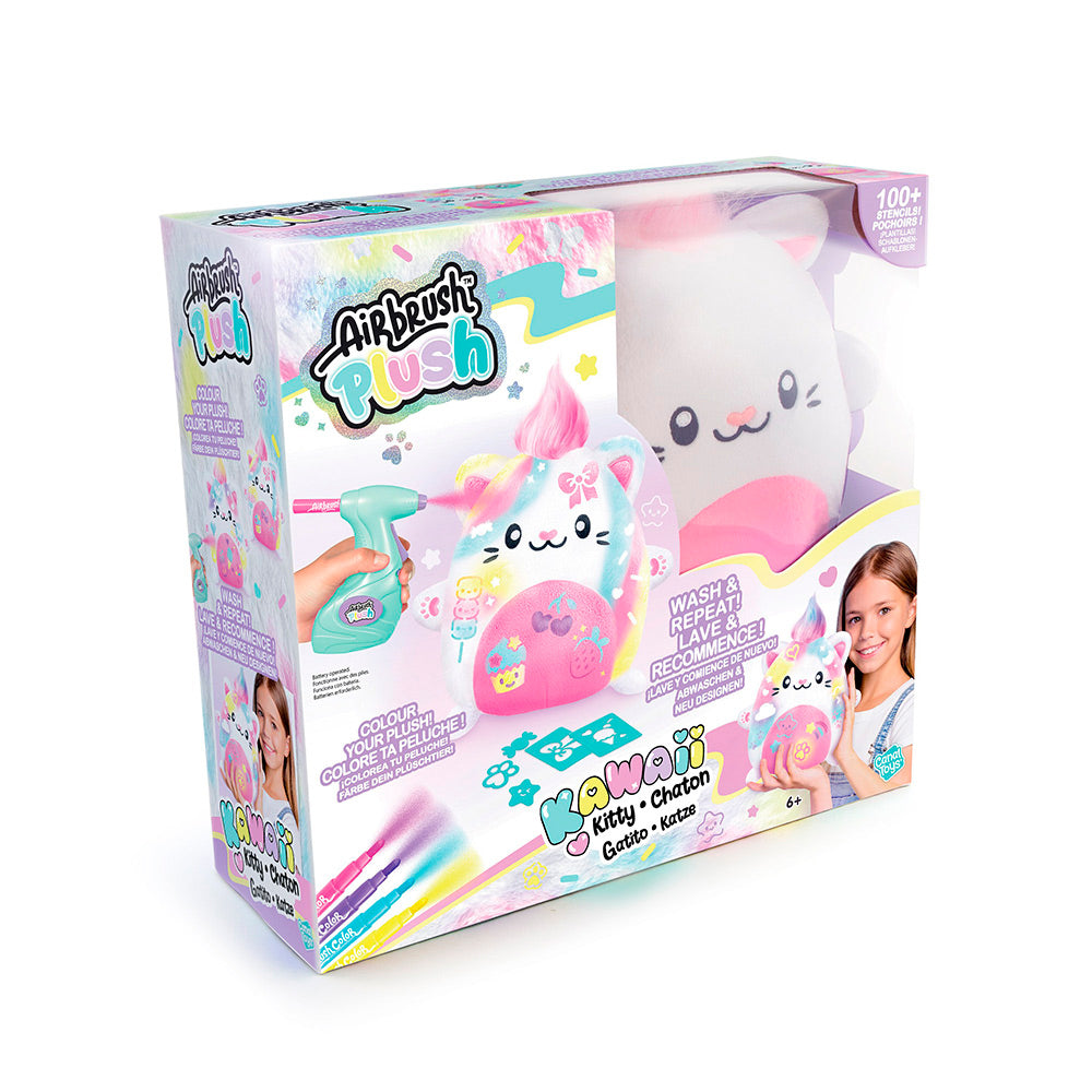 Airbrush Plush - Kawaii Kitten Plush Toy