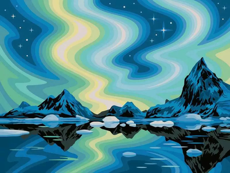 CreArt : Édition toiles - Aurores boréales