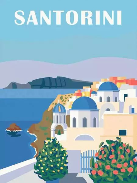 CreArt : Édition toiles - Santorin