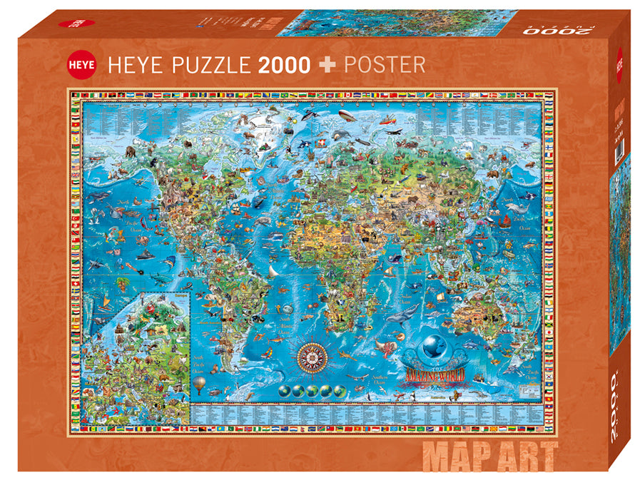 Map Art - Amazing World - 2000 mcx