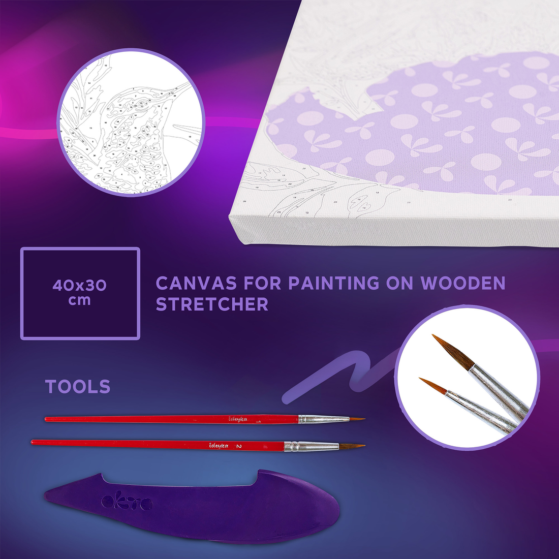 OKTO Creative Painting - Elegant Hummingbird (Multi)