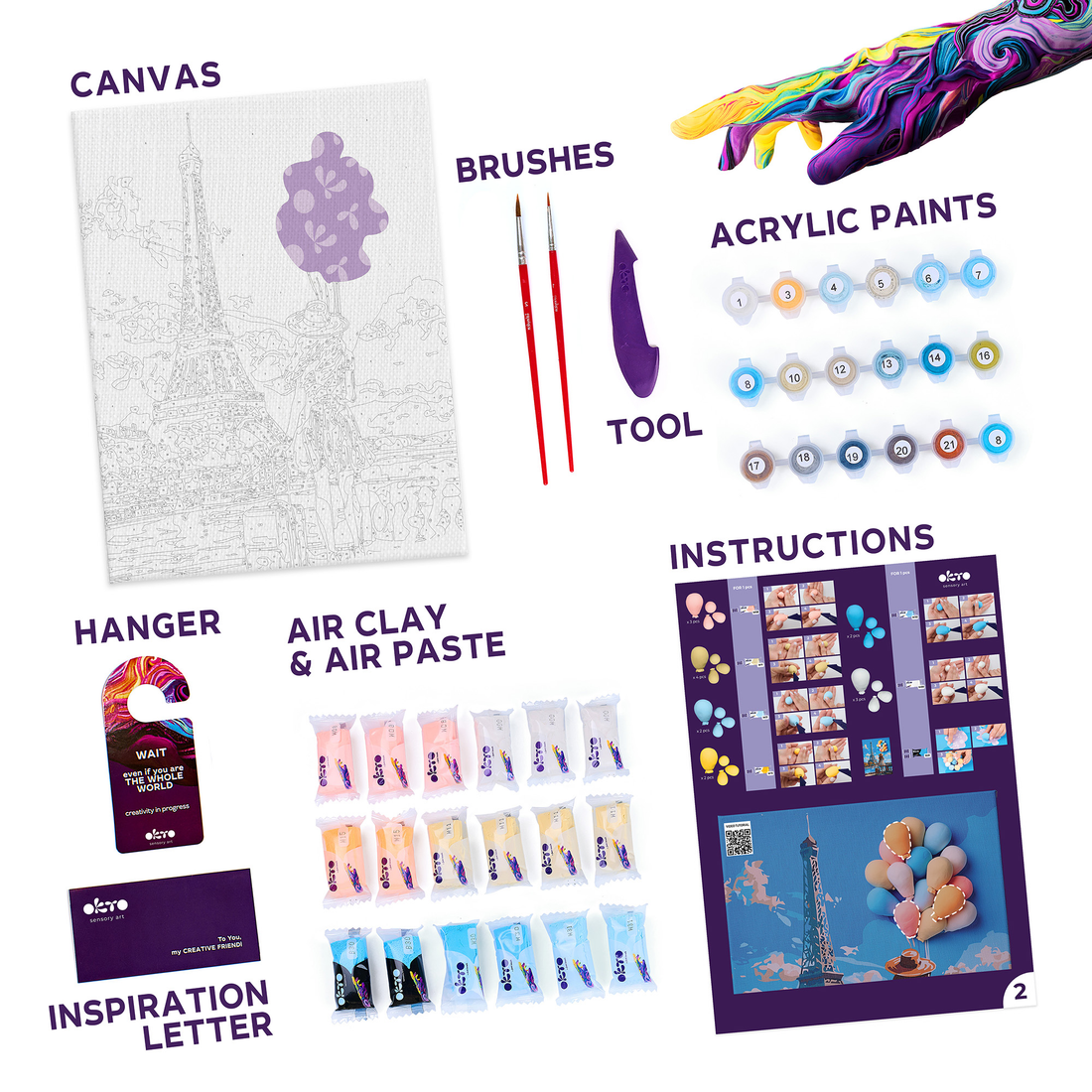 OKTO Peinture créative - Bonjour de Paris (Multi)