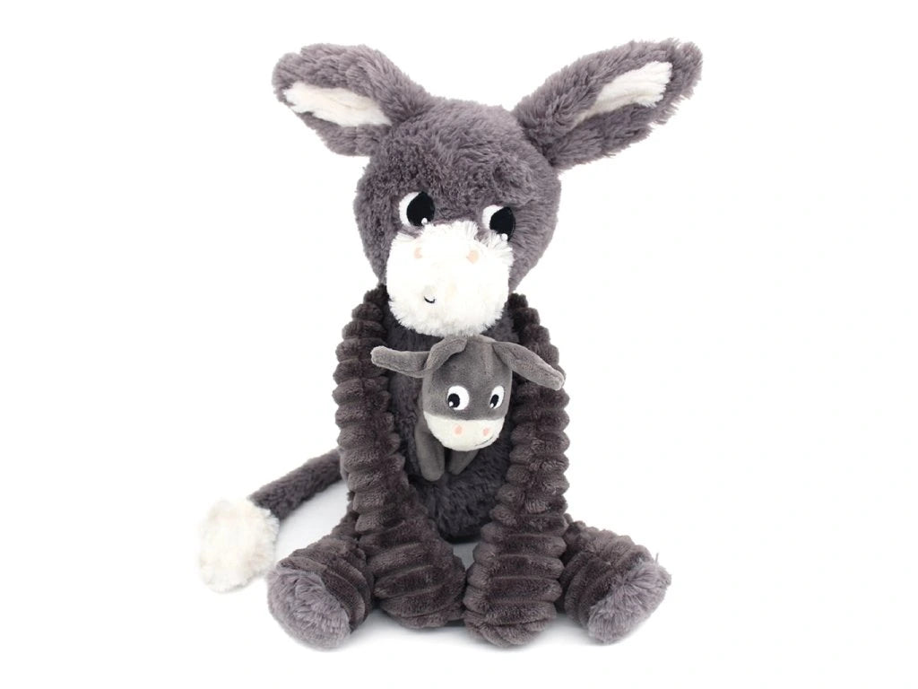 Poitou the Donkey - Mummy and Baby - Grey