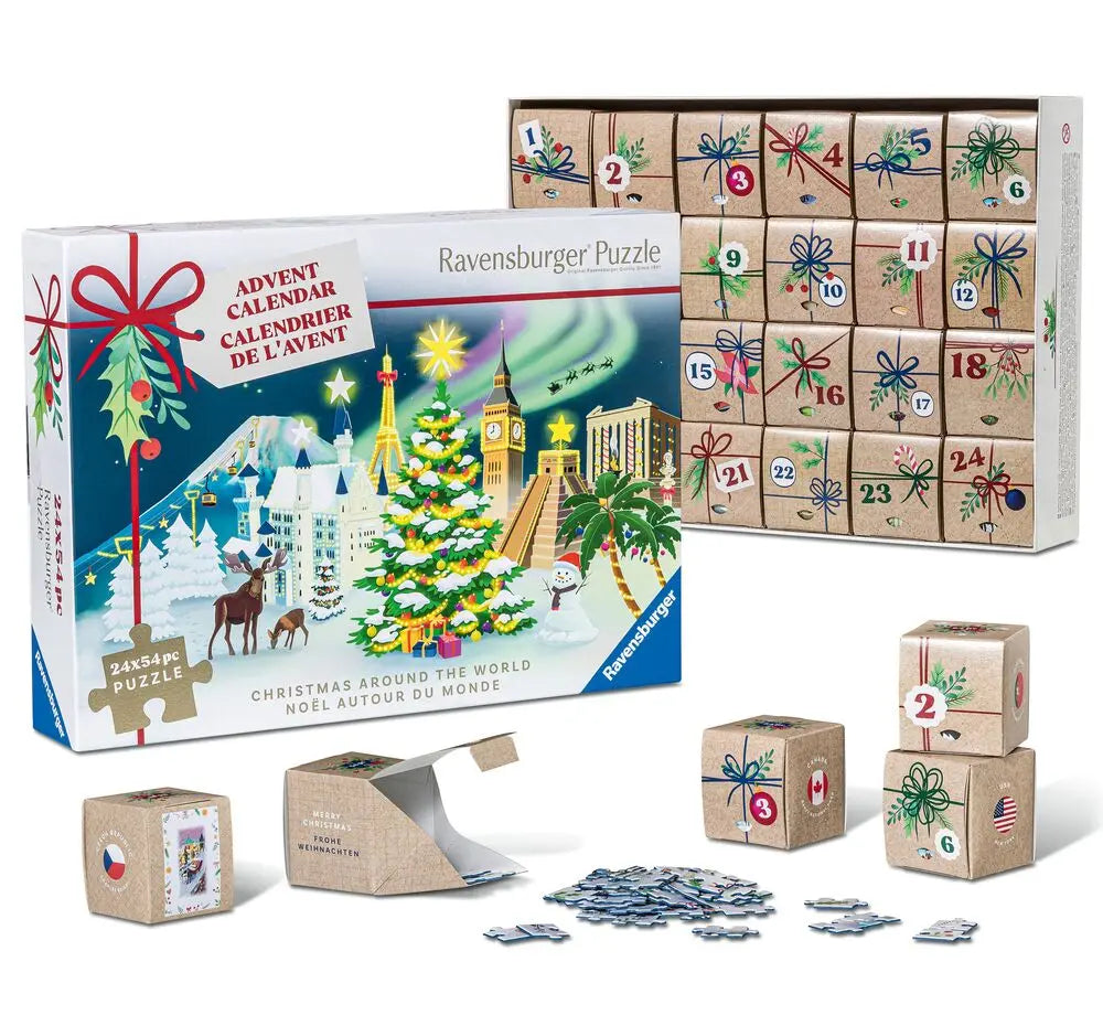 Advent Calendar 2025 - Christmas Around the World - 24 x 54 pcs
