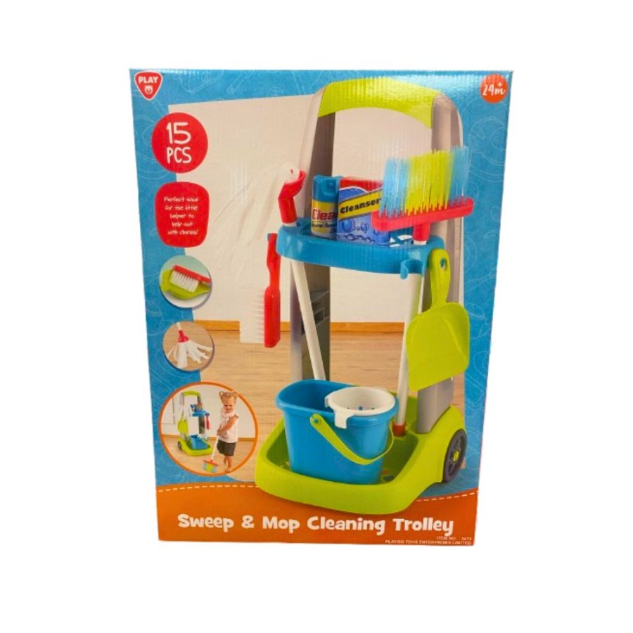 Sweet and Mop Cleaning Trolley - 15 pcs