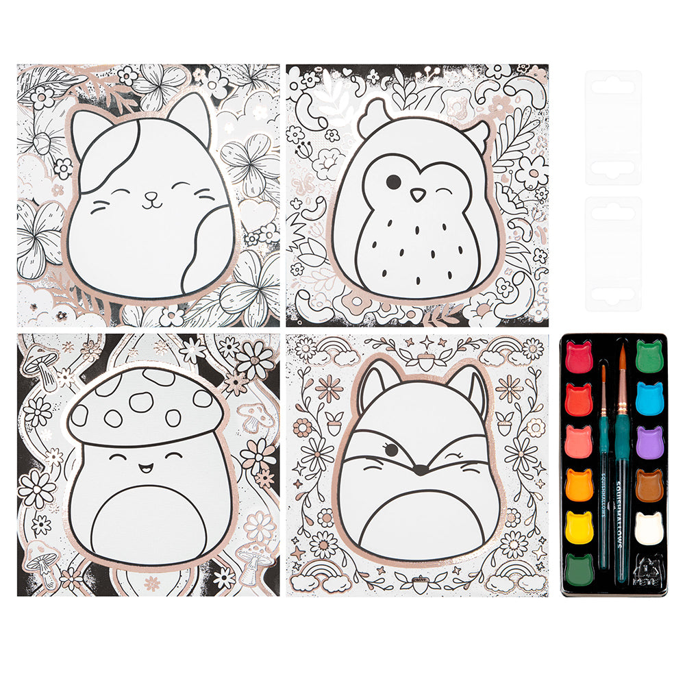 Squishmallows - Kit d'artiste sur toile aquarelle