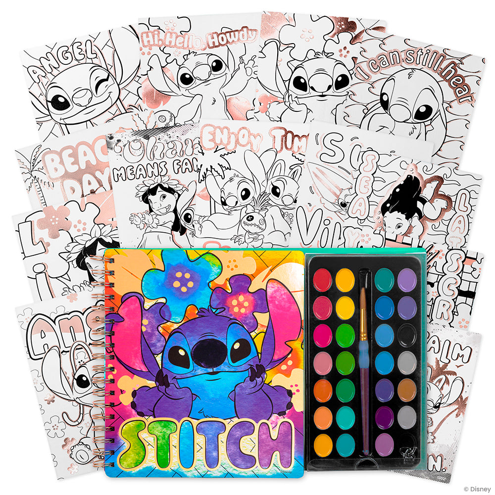 Stitch - Watercolor poster kit