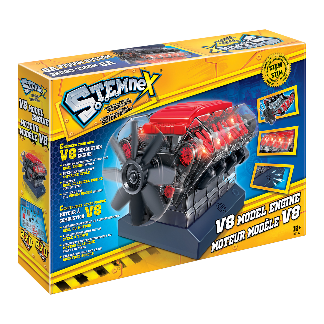 Stemnex - Moteur modèle V8 (Bil)